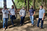 Equipe vistoriou o Parque do Mirante para analisar processo de revitalização da área em parceria com construtora 