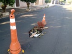 Cratera em avenida da Vila Rezende causa transtorno à população