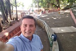 Vereador acompanha trabalhos de recuperação do parque do Mirante