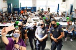 Palestra foi assistida por 115 alunos. 