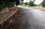 Rua após manutenção realizada pela Secretaria Municipal de Obras.