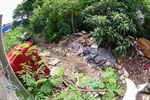 Acesso ao terreno localizado na rua Benjamin Constant, na Paulicéia, é dificultado pelos entulhos espalhados por todos os cantos