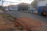 Local apresentava riscos aos motoristas e transeuntes. 
