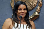 Evanilda Pereira da Silva foi uma das homenageadas da noite