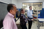 Vereador Paraná (Cidadania) visitou escolas municipais com o secretário municipal de Educação, Bruno Cezar Roza