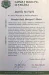 Moção de Aplausos em reconhecimento do trabalho "Todos contra a Pedofilia"