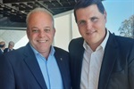 Presidente da Câmara e do PMP, Gilmar Rotta (PP) e o secretário da Casa Civil, Cauê Macris