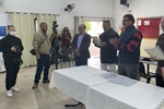 Josef Borges participou da solenidade de entrega de matrículas aos moradores do Algodoal e do IAA Bananal