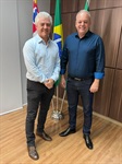 Presidente da Câmara, vereador Gilmar Rotta (PP), reuniu-se com o médico Agnaldo Psicopo para conhecer o programa "Crianças salvam vidas"