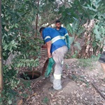 Cheiro forte e água turva do ribeirão chamaram a atenção para o problema