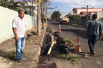 Secretaria Municipal de Obras realizou os reparos nesta segunda-feira (25)