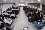 Auditório da Escola do Legislativo ficou lotado para a palestra sobre a importância do aleitamento materno
