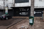 Lixeiras foram instaladas no entorno do estádio