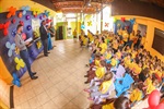 Homenagem foi entregue na sede da escola, em solenidade que contou com a participação dos alunos e professores da escola