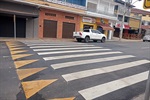Faixas elevadas foram instaladas na Avenida Rui Barbosa, na Vila Rezende