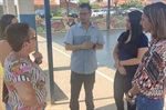 Gustavo Pompeo conheceu instalações da escola, acompanhado pelo corpo docente da unidade