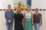Vereador foi recebido pela diretora da escola, pela coordenadora e pela engenheira da Semob