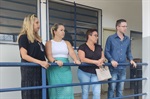 Vereador foi recebido pela diretora da escola, pela coordenadora e pela engenheira da Semob