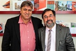 O vereador Zé Luiz com o vice-presidente da Câmara de São Paulo