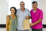 Vereadora Sílvia Morales (PV), professor Marcelo Bongagna e vereador Pedro Kawai (PSDB)