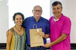 Vereadora Sílvia Morales (PV), professor José Adam Lazier e vereador Pedro Kawai (PSDB)