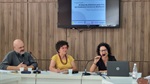 Da esquerda para a direita: Alexandre Bragion, Rai de Almeida e Sílvia Morales