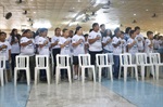 Alunos na formatura do Proerd no Clube Saudosista de Piracicaba