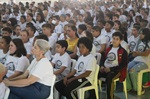 Alunos e professores na formatura do Proerd no Clube Saudosista de Piracicaba