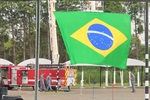 Major Henrique, subcomandante do Baep, recepcionou o vereador no evento