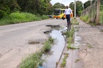 Situação da rua Pedro Habechian, após transbordamento do córrego do Enxofre