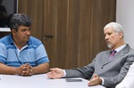Wagner Oliveira, presidente da Câmara Municipal de Piracicaba (à esquerda) e Achile Mario Alesina Jr, desembargador do Tribunal de Justiça do Estado de São Paulo