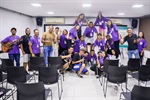 Grupo foi recepcionado pelos vereadores Fabrício Polezi e Cássio Luiz Barbosa na sala da Escola do Legislativo