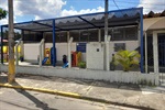 Cobertura instalada no pátio da Escola Municipal de Educação Infantil "Bruna Ferreira da Silva", no Jd. Alvorada