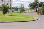 rotatória “Romilda Novello Fornazier”, localiza em frente ao terminal de ônibus São Jorge