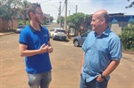 Vereador estava acompanhado do secretário da Semozel Paulo Sergio Ferreira da Silva