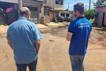 Vereador estava acompanhado do secretário da Semozel Paulo Sergio Ferreira da Silva