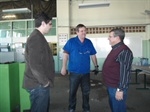 Pedro Cruz durante visita a ETEC 