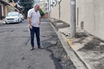 Gilmar Rotta informou que entrará em contato com o titular da secretaria municipal de Obras e Zeladoria para solicitar operação tapa-buracos no local