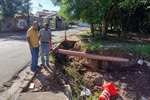 Moradores acionaram o vereador Paraná, pois temem que a erosão danifique ainda mais a galeria