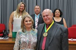 Tomás Aparecido Lucas dedicou a Medalha de Mérito Legislativo aos voluntários e colaboradores do evento e também às crianças com deficiência