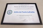 Atílio de Paula Lafratta destacou valor do reconhecimento pelo trabalho desenvolvido em prol da população