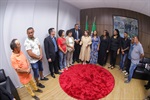Vereadores Paulo Campos (Podemos) e Rai de Almeida (PT) prestaram homenagem à chapa vencedora