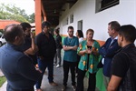 Comitiva foi recepcionada no CCZ e sala da presidência da Câmara