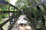 Ponte detonada prejudica moradores do Diamante e Altos de Piracicaba