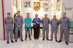Cerimônia de leitura e entrega do quadro alusivo à moção de aplausos ao 16º Grupamento de Bombeiros - Piracicaba aconteceu no espaço "Prudente de Moraes", no Hall do Salão Nobre da Câmara