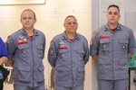 Da esquerda para a direita: Tenente Erik, Sargento Ferreira e Cabo PM Luciano