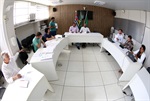 Membros da CLJR, vereadores Acácio Godoy e Thiago Ribeiro se reuniram nesta quarta (3) com a Procuradoria Legislativa da Casa