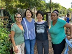 Silvia Morales participou de evento em comemoração aos seis anos da Horta Comunitária da Pauliceia