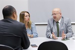 Reunião aconteceu na sala da presidência