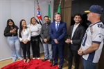 Cerimônia de entrega do Voto de Congratulações ao atleta Edrey da Silva Belo aconteceu na noite desta quinta (25) na Sala de Reuniões da Presidência